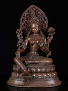 Green Tara Statue - High-Quality Bronze, Embodying Compassion and Swift Action, 41 cm