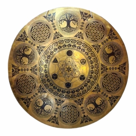 Gong de bronce sagrado para la meditación profunda y el ritual