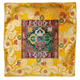 Cochin Brocade Table Cloth with Double Dorje