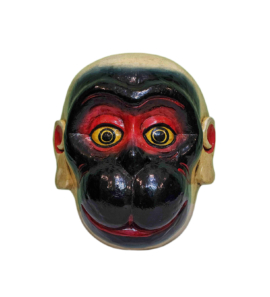 Máscara de Madera de Hanuman en Madera de Álamo