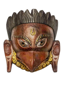 Máscara de Madera de Garuda - Colgante de Pared del Protector Divino