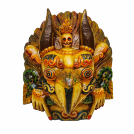 Máscara de Madera de Garuda - Protector Divino del Águila