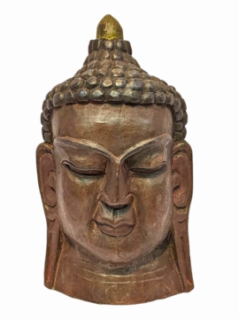 Máscara de Madera de Buda de la Iluminación