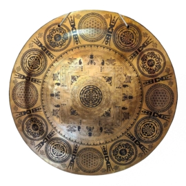 Gong de bronce sagrado para la meditación profunda
