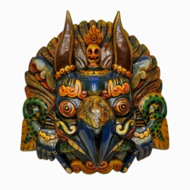 Máscara de Madera de Garuda para la Protección Divina