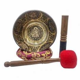 Singing Bowl with Jambhala in Seven Bronze