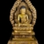 Statue de Bouddha Shakyamuni en cuivre - Dorée à l'or, 85 cm