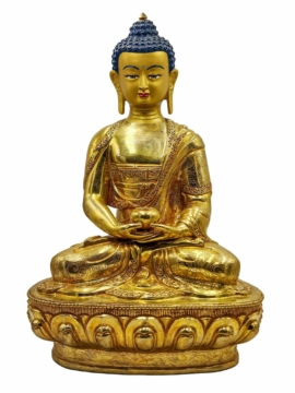 Estatua de Cobre de Buda Amitabha – Encarnación de la Luz Infinita y la Compasión