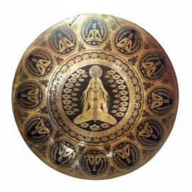 Poderoso gong de bronce vajrayana para la meditación