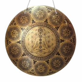 Gong Tibetano de Bronce Hecho a Mano para la Claridad Espiritual y la Paz Interior