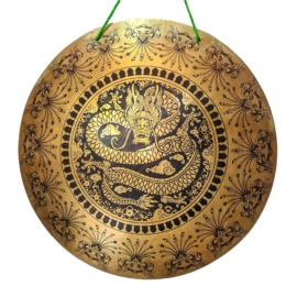 Gong de Viento Tibetano de Bronce Resonante - Herramienta Esencial para la Iluminación