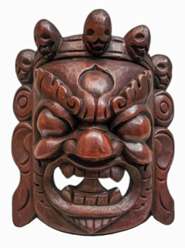 Máscara de Madera Bhairav de Shiva Iracundo