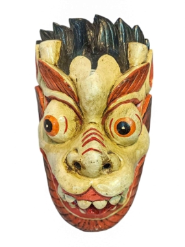 Máscara de Madera de León de Nieve – Madera de Álamo