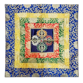 Cochin Brocade Double Dorje Wall Hanging