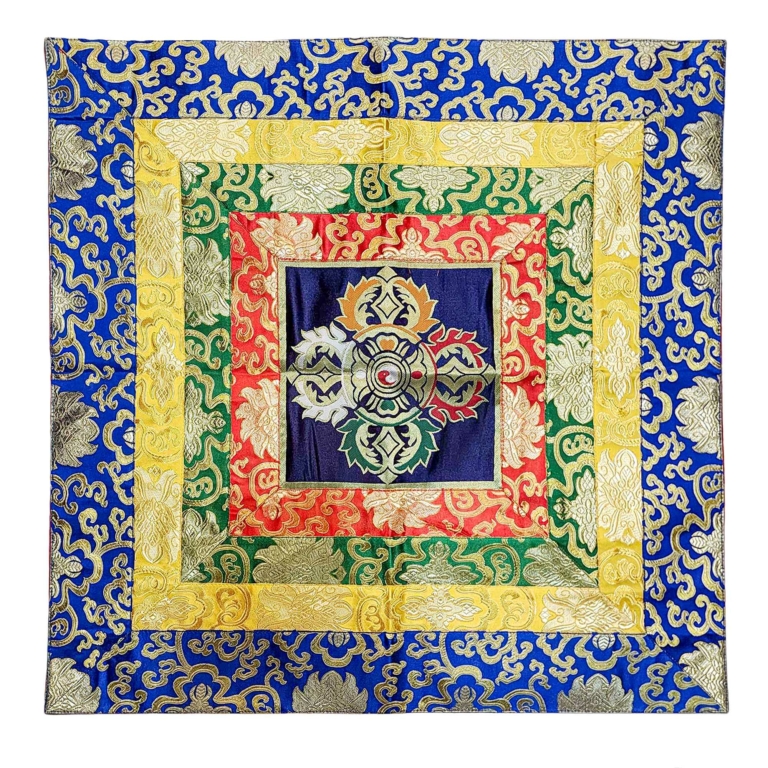 Cochin Brocade Double Dorje Wall Hanging