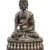 Statue en cuivre de Shakyamuni Bouddha - Finition argentée et chocolat