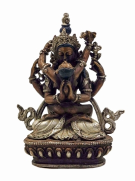 Chenrezig Miniature Copper Statue - Bodhisattva of Compassion