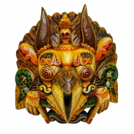 Máscara de Madera de Garuda - Protector Divino del Águila