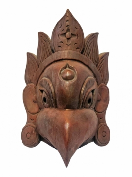 Máscara de Madera de Garuda - Protector Espiritual del Águila