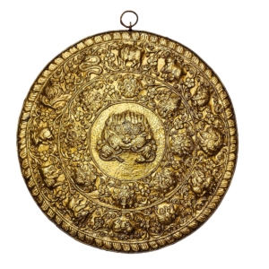 Brass Tibetan Calendar with Cheppu Center