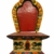 Sacred Wooden Altar Throne for Spiritual Statues - Traditional Design