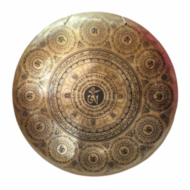 Gong de bronce sagrado para rituales espirituales
