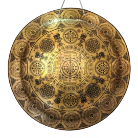 Gong de bronce tibetano para invocar la iluminación