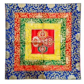 Cochin Brocade Wall Hanging with Double Dorje