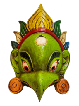 Máscara de Garuda - Madera de álamo, Protector Divino