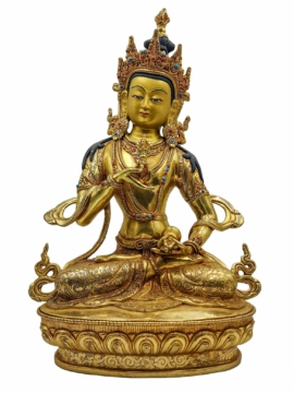 Vajrasattva Copper Statue with Gold Plating