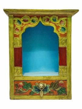 Tibetan Wooden Ritual Altar for Vajrayana