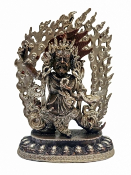 Vajrapani Copper Miniature Statue - Symbol of Power and Fearlessness