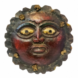 Tibetan Metal Sun Wall Hanging