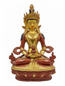 Estatua de Cobre Aparimita - Acabado Parcialmente Baño de Oro