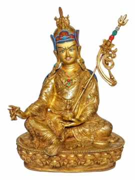 Copper Padmasambhava Statue - Embodying Timeless Wisdom and Resilience