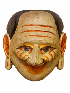Máscara de Madera de Joker Colgante de Pared en Madera de Álamo