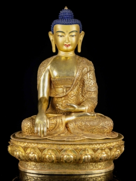 Stunning Shakyamuni Buddha Copper Statue - 53 cm of Enlightenment
