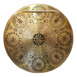 Gong de Viento de Bronce Sagrado para la Meditación Vajrayana