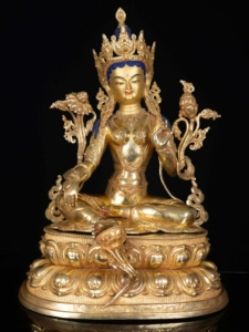 Green Tara Copper Statue – 54cm Compassion Symbol