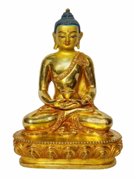 Estatua de Cobre del Buda Amitabha - Símbolo de Luz Infinita y Compasión
