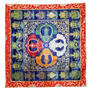Cochin Brocade Table Cloth with Double Dorje