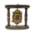 Wood and Brass Wall Prayer Wheel with Mantras