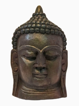 Cabeza de Buda colgante en madera de álamo