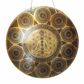 Gong de bronce tibetano sagrado para la armonía espiritual