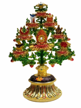 Metal Ashtamangala Tree for Prosperity and Protection
