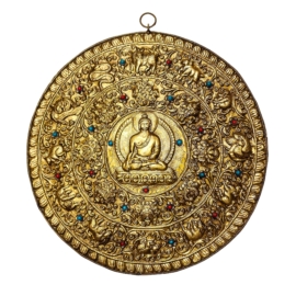 Colgante de pared de bronce del Buda Shakyamuni
