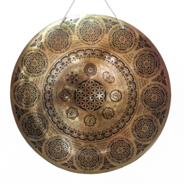 Gong de Viento de Bronce Auténtico para la Meditación Profunda y la Armonía Espiritual