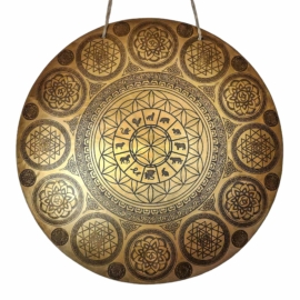 Gong Tibetano de Bronce Hecho a Mano para la Atención Espiritual