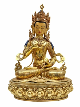 Vajrasattva Copper Statue - Gold-Plated Face
