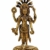 Estatua de Narayana en cobre dorado, 18 cm
